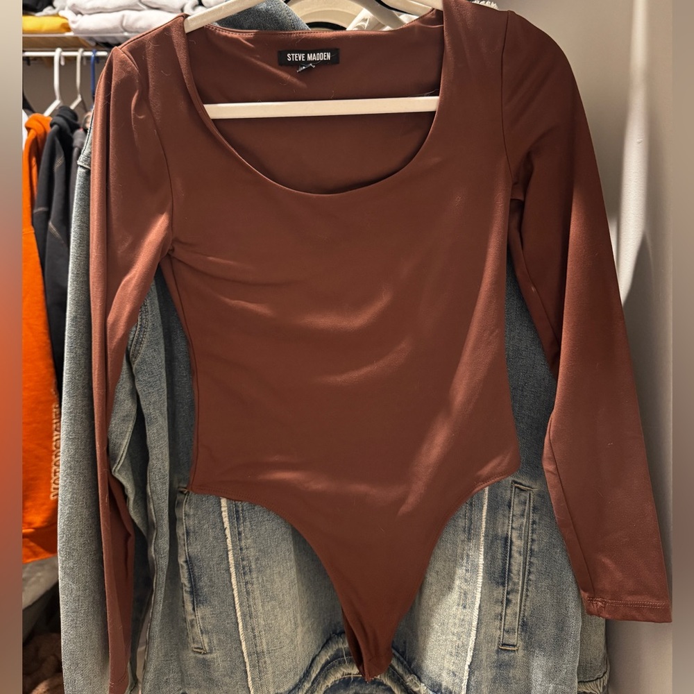 Steve Madden Chocolate Brown Bodysuit